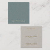 Elegant Colour Harmony Clean Professional Sjabloon Vierkante Visitekaartje (Voorkant / Achterkant)