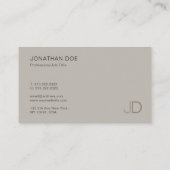 Elegant Colour Harmony Modern Professional Monogra Visitekaartje (Achterkant)