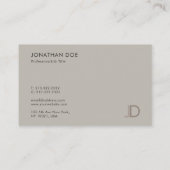 Elegant Colour Harmony Modern Professional Monogra Visitekaartje (Achterkant)