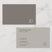 Elegant Colour Harmony Modern Professional Monogra Visitekaartje (Voorkant / Achterkant)