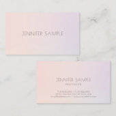 Elegant Colour Harmony Modern Professional Plain Visitekaartje (Voorkant / Achterkant)
