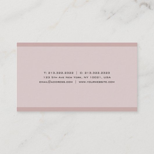 Elegant Colour Harmony Modern Simple Professional Visitekaartje (Achterkant)