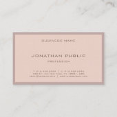 Elegant Colour Harmony Moderne Eenvoudige Stijlvol Visitekaartje (Achterkant)