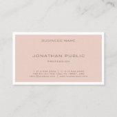 Elegant Colour Harmony Moderne Slank Kunstmateriaa Visitekaartje (Achterkant)