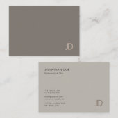 Elegant Colour Harmony Monogram Modern Professiona Visitekaartje (Voorkant / Achterkant)