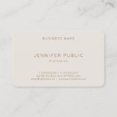 Elegant Colour Professional Minimalistische Sjablo Visitekaartje (Achterkant)