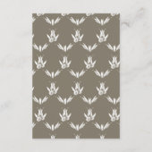 Elegant Comfort Licht Groen Bloemen Bruiloft Detai Informatiekaartje (Achterkant)