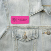 Elegant Company Business Logo Employee Magnetic Naamplaatje (In situ)