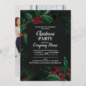 Elegant Company Cocktail-kerstfeest Uitnodiging (Voorkant / Achterkant)