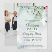 Elegant Company Cocktail-kerstfeest Uitnodiging (Voorkant / Achterkant)