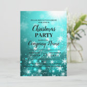 Elegant Company Cocktail-kerstfeest Uitnodiging (Staand voorkant)