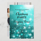 Elegant Company Cocktail-kerstfeest Uitnodiging (Voorkant / Achterkant)