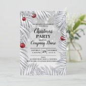 Elegant Company Cocktail-kerstfeest Uitnodiging (Staand voorkant)