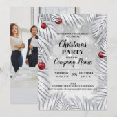 Elegant Company Cocktail-kerstfeest Uitnodiging (Voorkant / Achterkant)