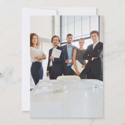 Elegant Company Cocktail Kerstparty Invitat Kaart (Achterkant)