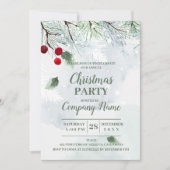 Elegant Company Cocktail Kerstparty Kaart (Voorkant)