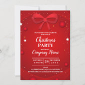 Elegant Company Cocktail Kerstparty Kaart (Voorkant)