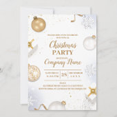 Elegant Company Cocktail Kerstparty Kaart (Voorkant)