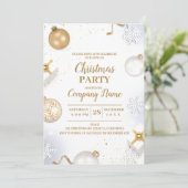 Elegant Company Cocktail Kerstparty Kaart (Staand voorkant)