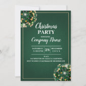 Elegant Company Cocktail Kerstparty Kaart (Voorkant)