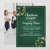 Elegant Company Cocktail Kerstparty Kaart (Voorkant / Achterkant)