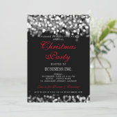 Elegant Company Corporate Kerstparty Silver Kaart (Staand voorkant)