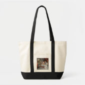 Elegant company dining in een loods zaal (panel) tote bag (Voorkant)