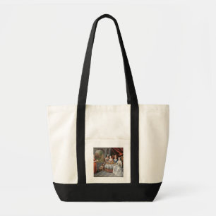 Elegant company dining in een loods zaal (panel) tote bag