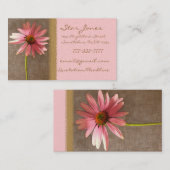 Elegant ConeFlower Visitekaartje - - (Voorkant / Achterkant)