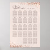 Elegant confetti | 20 + Tafelbruiloft Poster (Voorkant)