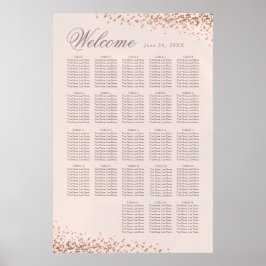 Elegant confetti | 20 + Tafelbruiloft Poster
