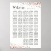 Elegant confetti | 20 + Tafelhuwelijk Poster (Voorkant)