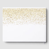 Elegant confetti baby shower gastenboek (Achterkant)