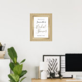 Elegant Confetti Bruiloft Feest Welkomstbord Poster (Thuiskantoor)
