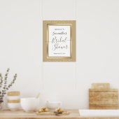 Elegant Confetti Bruiloft Feest Welkomstbord Poster (Keuken)