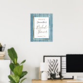 Elegant Confetti Bruiloftsfeest Welkomstbord Poster (Thuiskantoor)