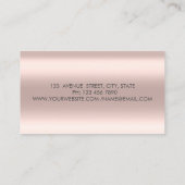 Elegant Confetti, Glitter Brush Stroke, Macarons Visitekaartje (Achterkant)