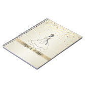 Elegant,Confetti,Lace,Bridal Wedding Planner Notitieboek (Linkerzijde)