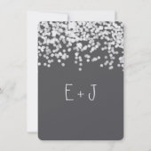 Elegant Confetti Om het even welke Kleur getoond G Save The Date (Achterkant)