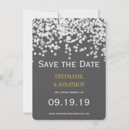 Elegant Confetti Om het even welke Kleur getoond G Save The Date