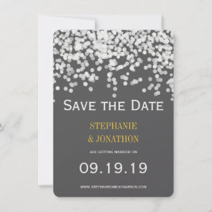 Elegant Confetti Om het even welke Kleur getoond G Save The Date