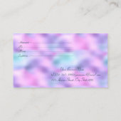 Elegant Confetti Ombre Holographic Iridescent Kortingskaartje (Achterkant)
