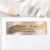 Elegant Confetti, penseelstreek, Roos Gold Etiket (Insitu)