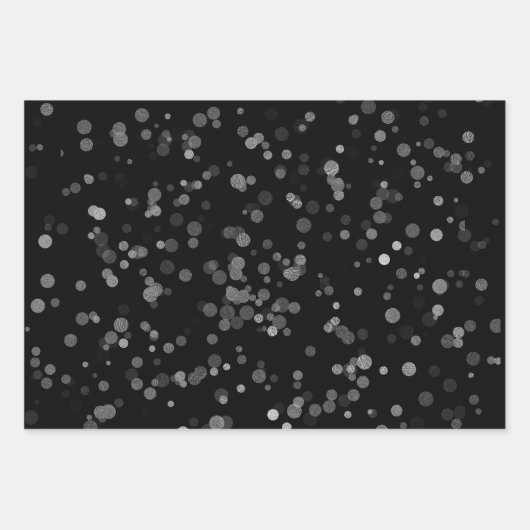 Elegant confetti polka dot patter inpakpapier vel (Voorkant 3)
