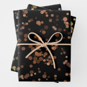 Elegant confetti polka dot patter inpakpapier vel (In situ)