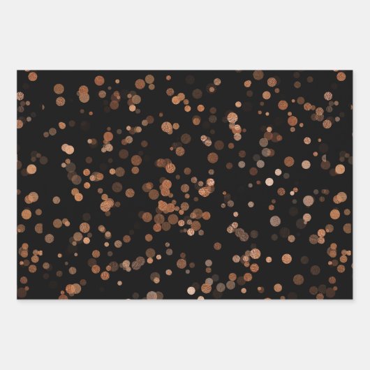 Elegant confetti polka dot patter inpakpapier vel (Voorkant)
