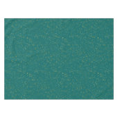 Elegant Confetti Space - Blauwgroen groen & goud, Tafelkleed (Voorkant (Horizontaal))
