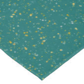 Elegant Confetti Space - Blauwgroen groen & goud, Tafelkleed (Gekanteld)