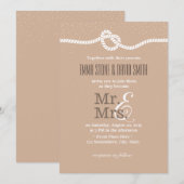 Elegant Confetti Stippen die de knoop vastbinden Kaart (Voorkant / Achterkant)