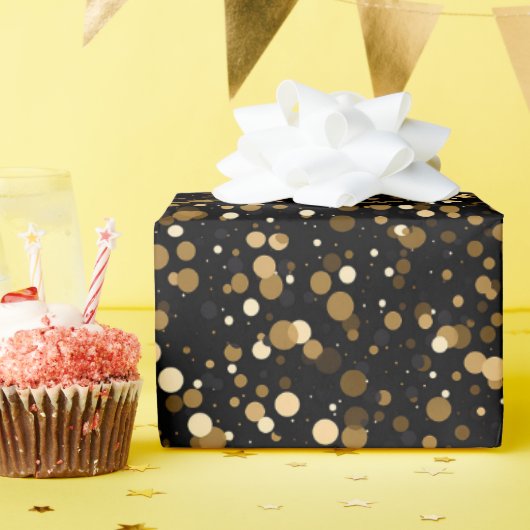 Elegant confetti tegelpatroon cadeaupapier (Verjaardagsfeest)